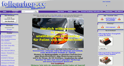 Desktop Screenshot of folienshop.cc
